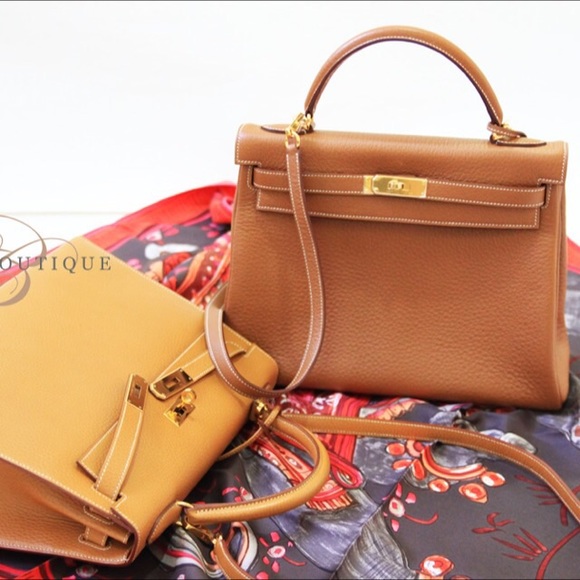 Hermes Kelly Natural 32CM with Gold Buckle - Picture 2 of 2
